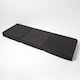 image 3 of Homescapes Black Suede Orthopaedic Foam 3 Seater Booster Cushion | Black | Black | 150 x 50 x 10 cm