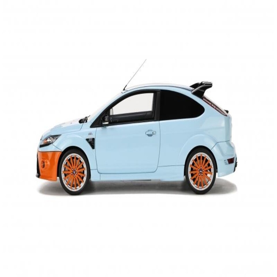 image 1 of 2010 Ford Focus MK2 RS Le Mans Blue and Orange 1:18 Scale Otto Mobile OT1011