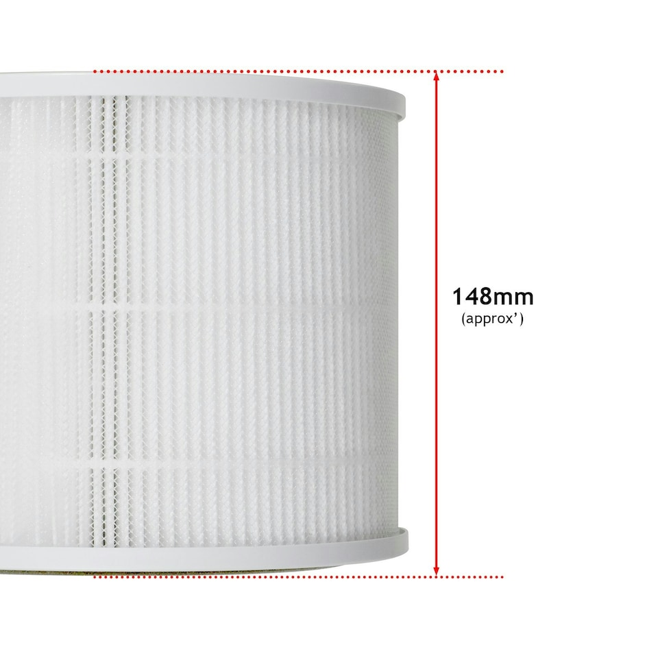 image 1 of SPARES2GO Air Purifier Filter compatible with Levoit Core 300 300S (H13 HEPA Activated Carbon)