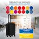 image 8 of 55x40x20cm Ryanair (Priority) TUI, Carry on Cabin Suitcase Hard Shell Approved for 60+ Airlines Pink | Rose | Cabin Bag