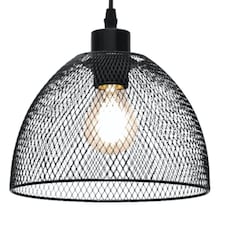 Cassidy - Medium Black Mesh Easy Fit Metal Pendant Shade | Black | Medium | 1