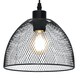 image 1 of Cassidy - Medium Black Mesh Easy Fit Metal Pendant Shade | Black | Medium | 1