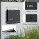 image 10 of HOMCOM Wall Mounted Post Box, Weatherproof Letterbox with Lock, Grey Black