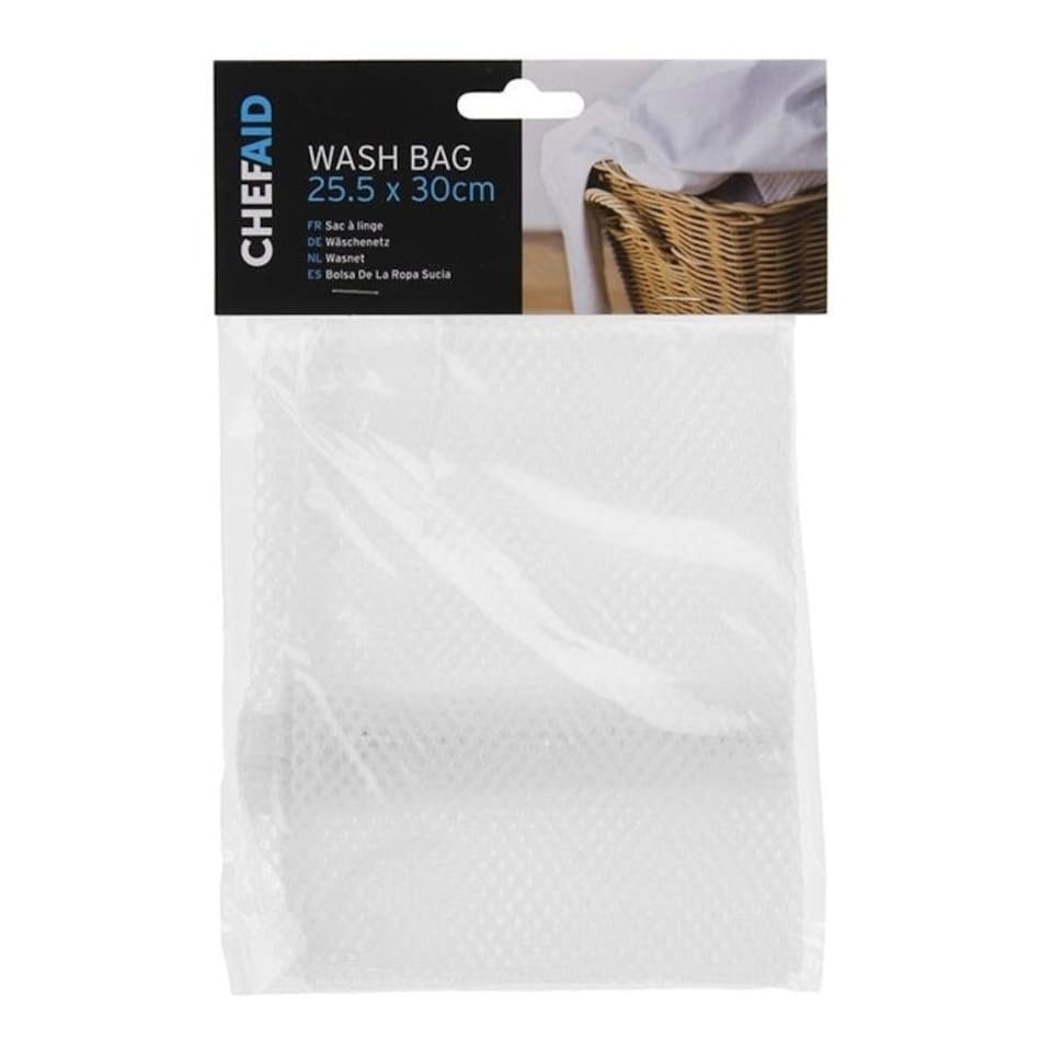 Chef Aid Laundry Bag - White - 25.5cm x 30.5cm