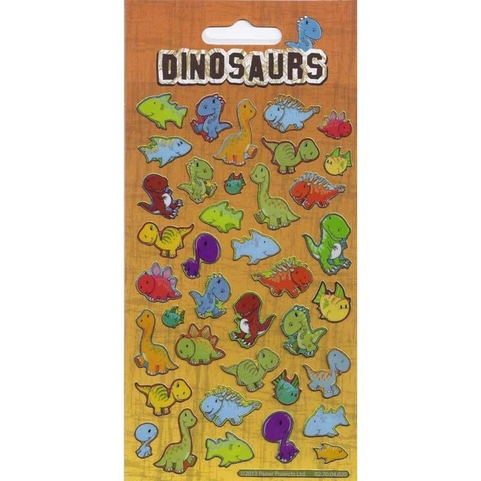 Paper Projects Reusable Dinosaurs Stickers - Multicoloured - One Size
