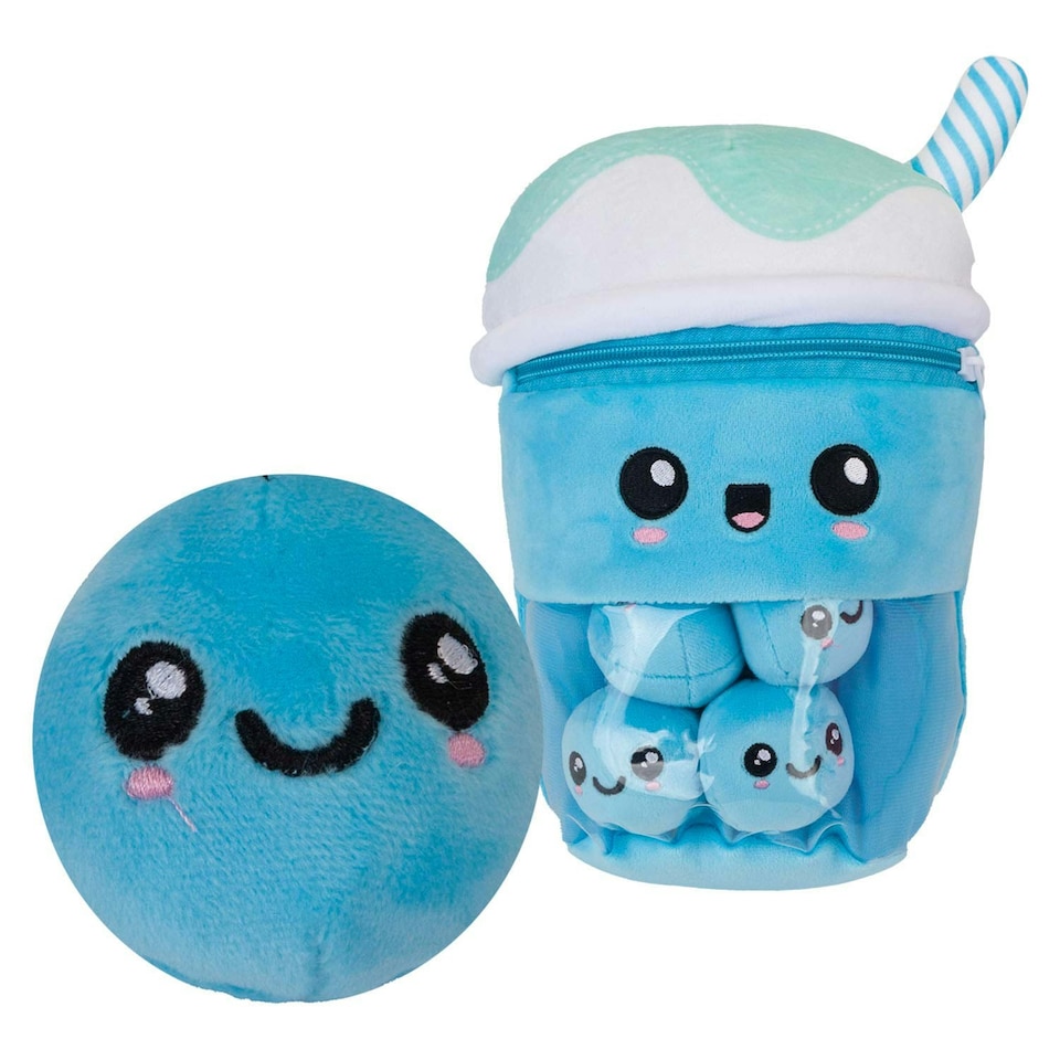 image 1 of Boba Tea Soft Toy Cute Plushie Huggable Cuddly Stuffed Toy Gift 25cm Blue
