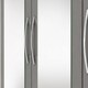 image 5 of Nevada 4 Door 2 Drawer Mirrored Wardrobe Grey | 3D Effect Grey