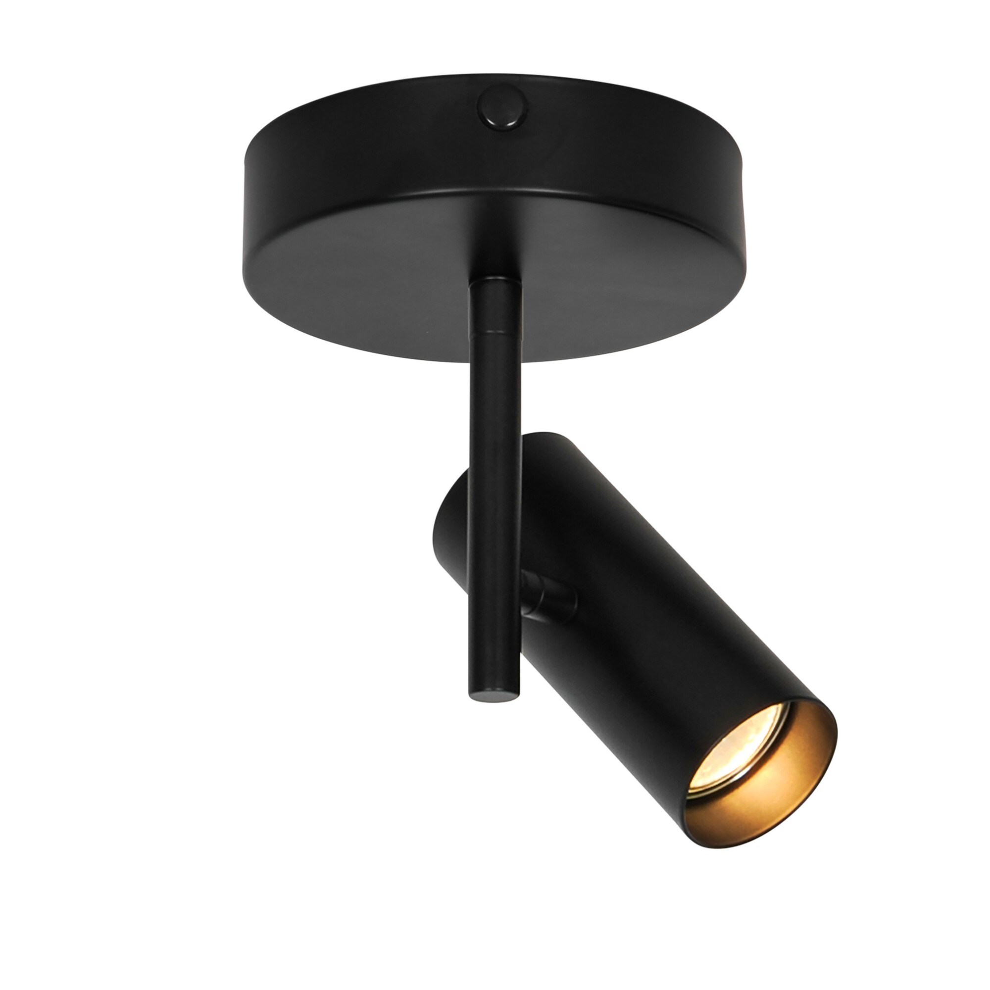 Nordlux Jerome Indoor Ceiling Light Black Metal GU10 Adjustable Head - Mains Powered, IP20 Black Black