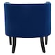 image 4 of Interiors by Premier Blue Velvet Studded Chair, Easy to Clean Leather Armchair, Body Supportive Accent Chair