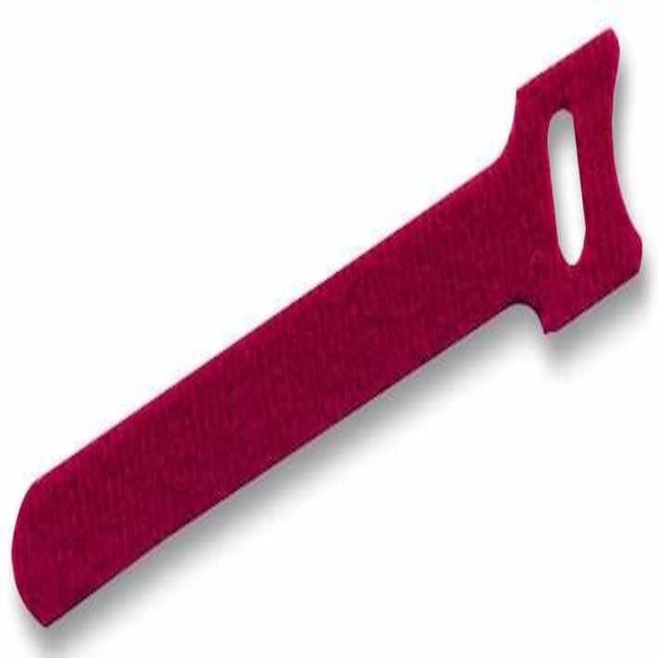 PRO POWER - Hook & Loop Cable Ties Red 310mm x 12mm 10 Pack