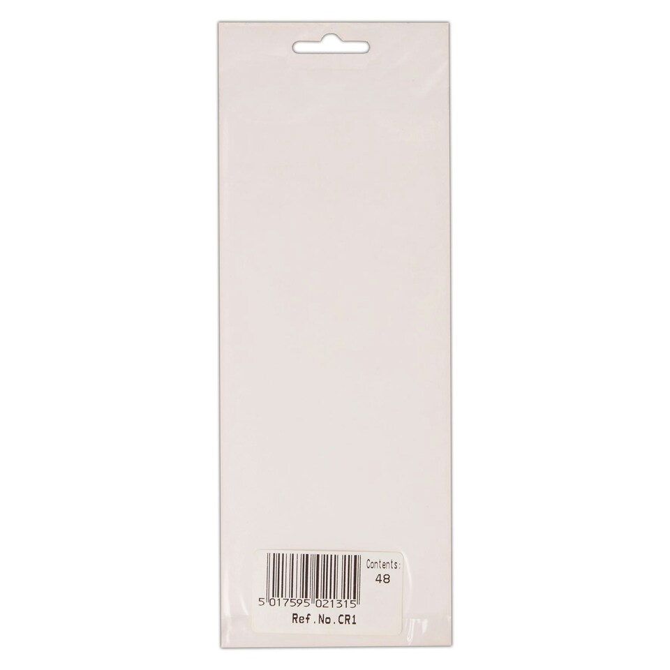 image 1 of Blick Self Adhesive Stickers, 8", Rectangular Strip, White, 48 Labels