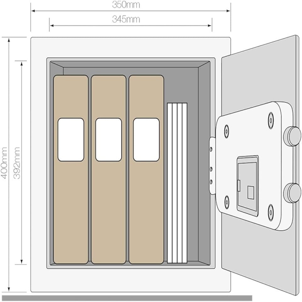 image 1 of YALE MAXIMUM SECURITY FINGERPRINT OFFICE SAFE