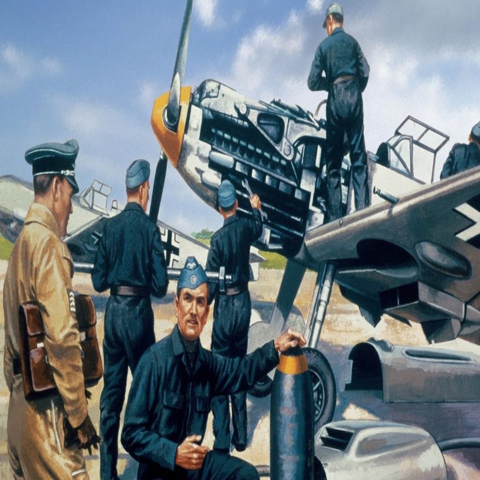 image 1 of Airfix Vintage Classics German Luftwaffe Personnel (1:76 Scale)