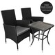 image 2 of Jardí Rattan Bistro Set Black
