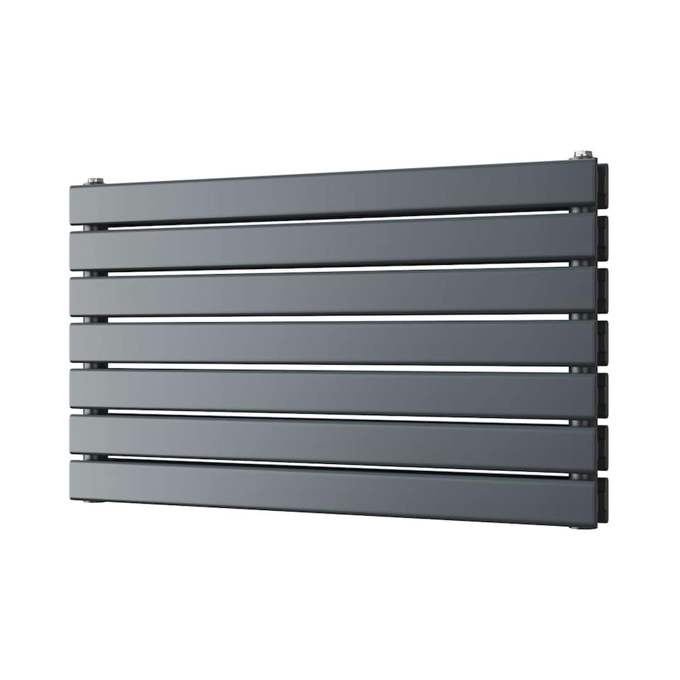 image 1 of Typhoon Axis Horizontal Double Panel Bathroom Radiator - Anthracite Grey (H) 476mm x (W) 800mm