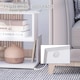 image 5 of HOMCOM Modern Square 2-Tier Coffee Side Table with Shelf for Living Room 