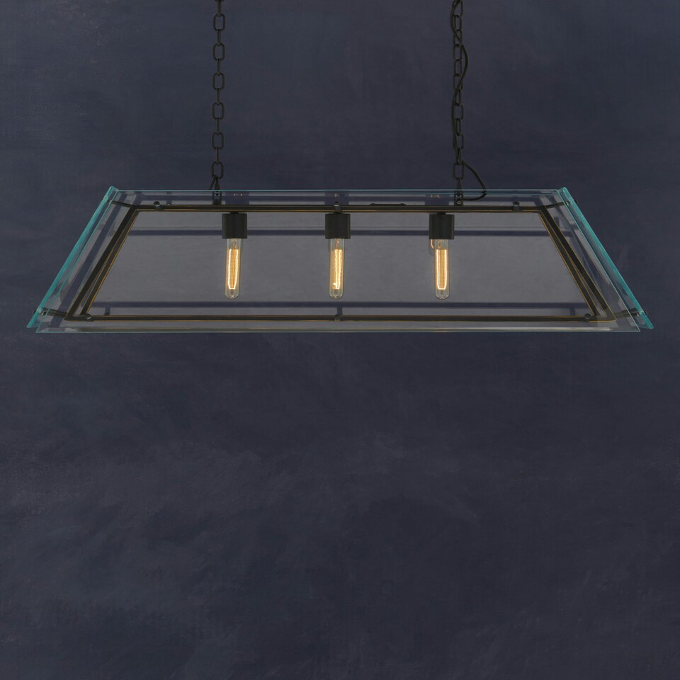 image 1 of Interiors by Premier Black Finish Pendant Light