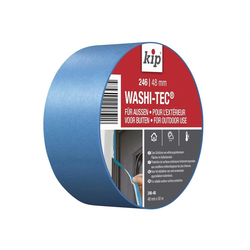 image 1 of Kip 246 Premium Outdoor Washi-tec Masking Tape - Multi Colour - 48mm x 50m
