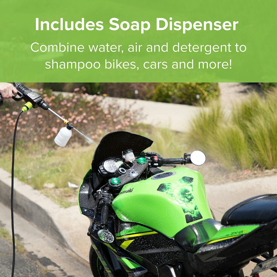 image 1 of Jet Hawk Cordless Pressure Washer - Green