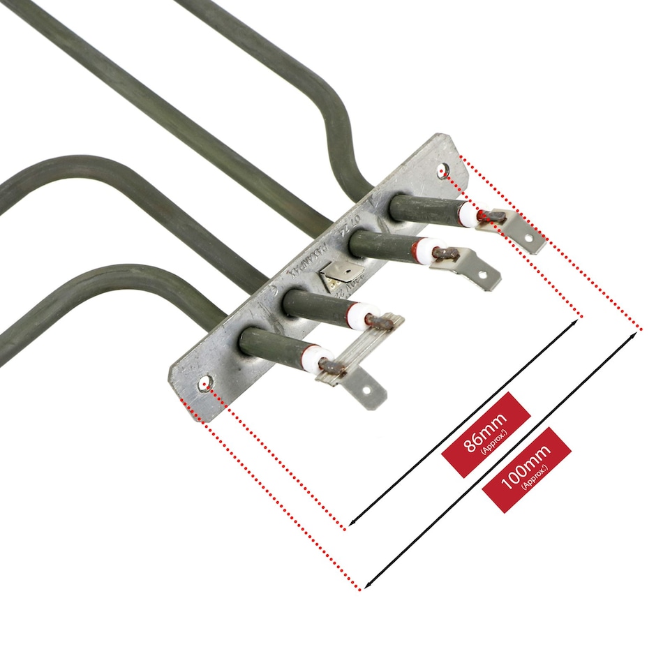 image 1 of SPARES2GO Dual Circuit Oven Grill Element compatible with Flavel Oven Cooker (2200W)