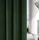 image 3 of Luxury Enhanced Living Green Velvet, Supersoft, Blackout, Thermal Pair of Curtains with Eyelet Top - 66 x 90 inch (168x229cm)