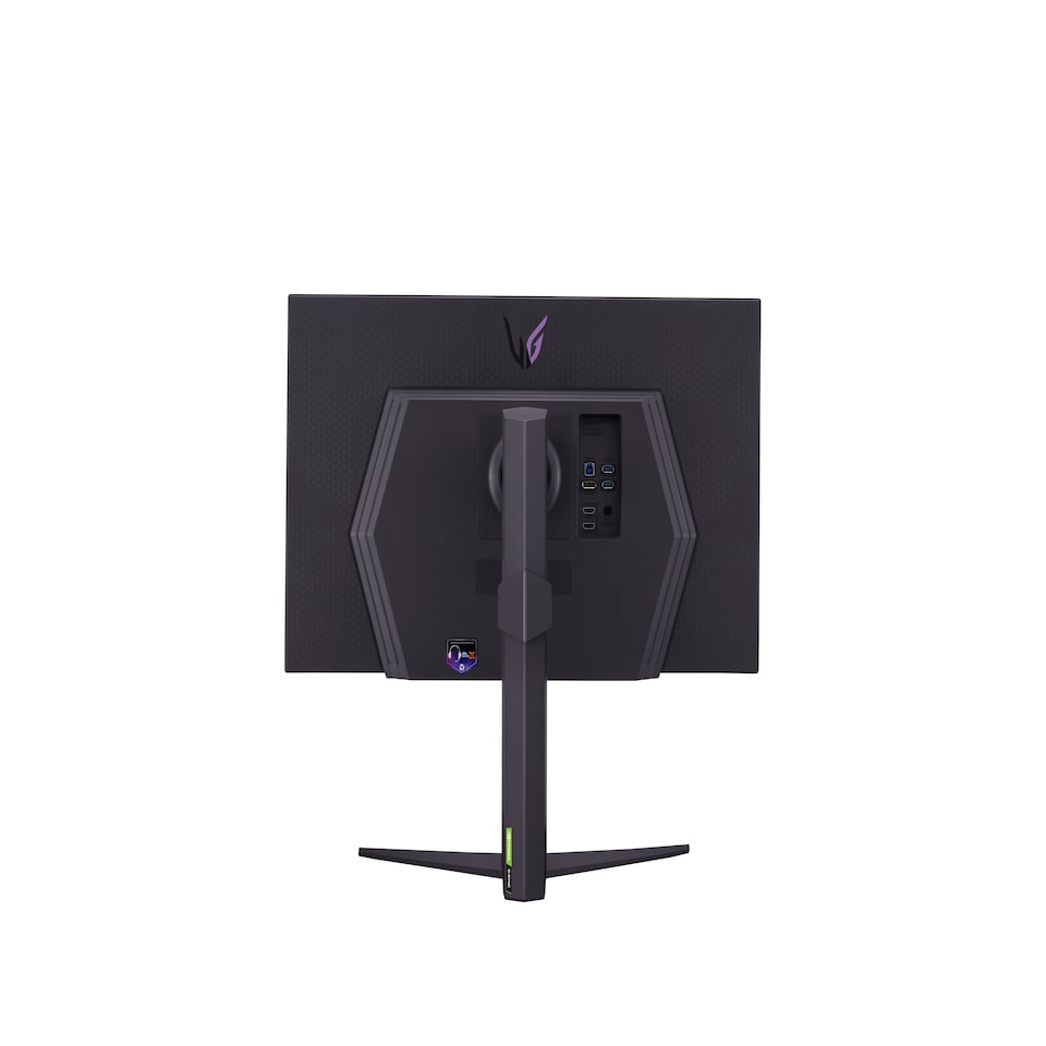 image 1 of LG UltraGear 27GR93U-B 27" IPS 4K Ultra HD 144Hz 1ms Height Adjustable Gaming Monitor | Black | Black, Grey, Purple