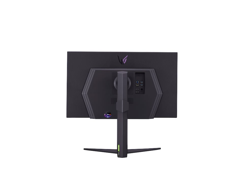 image 1 of LG UltraGear 27GR93U-B 27" IPS 4K Ultra HD 144Hz 1ms Height Adjustable Gaming Monitor | Black | Black, Grey, Purple