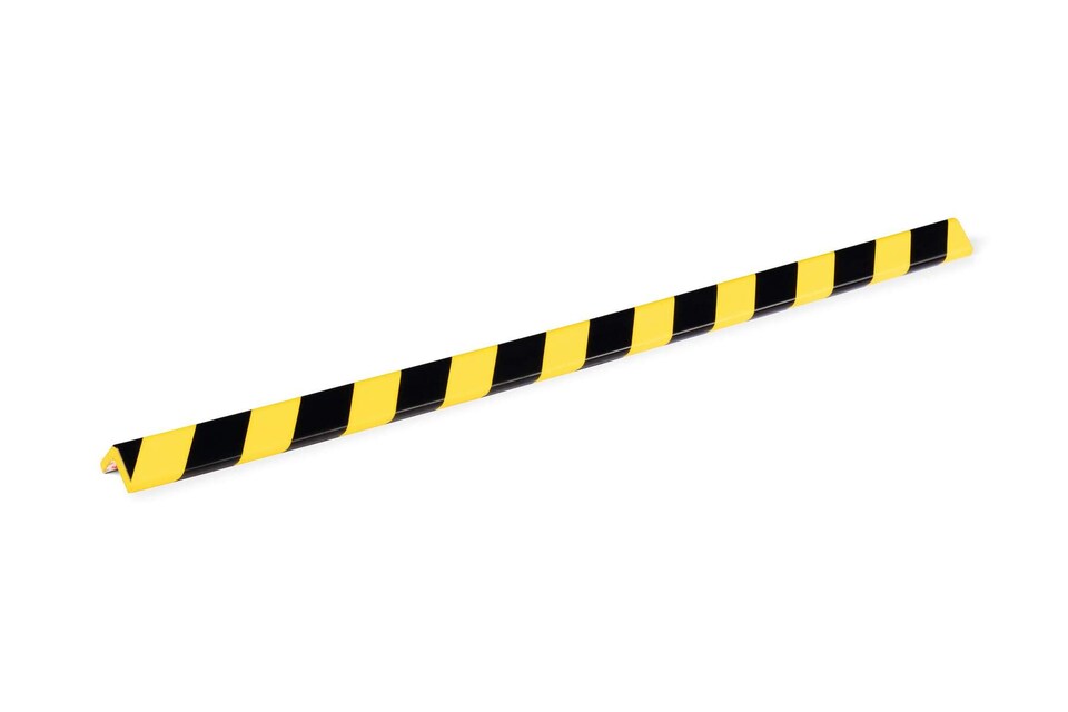 image 1 of Durable Adhesive Warning Corner Impact Protection Profiles C35 | 1 Metre