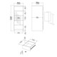 image 9 of Naia Narrow Chest of 5 Drawers in Black Matt