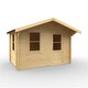 image 1 of 8ft x 12ft (2350mm x 3550mm) Horsforth "The Augusta" 28mm Log Cabin With 2 Opening Windows