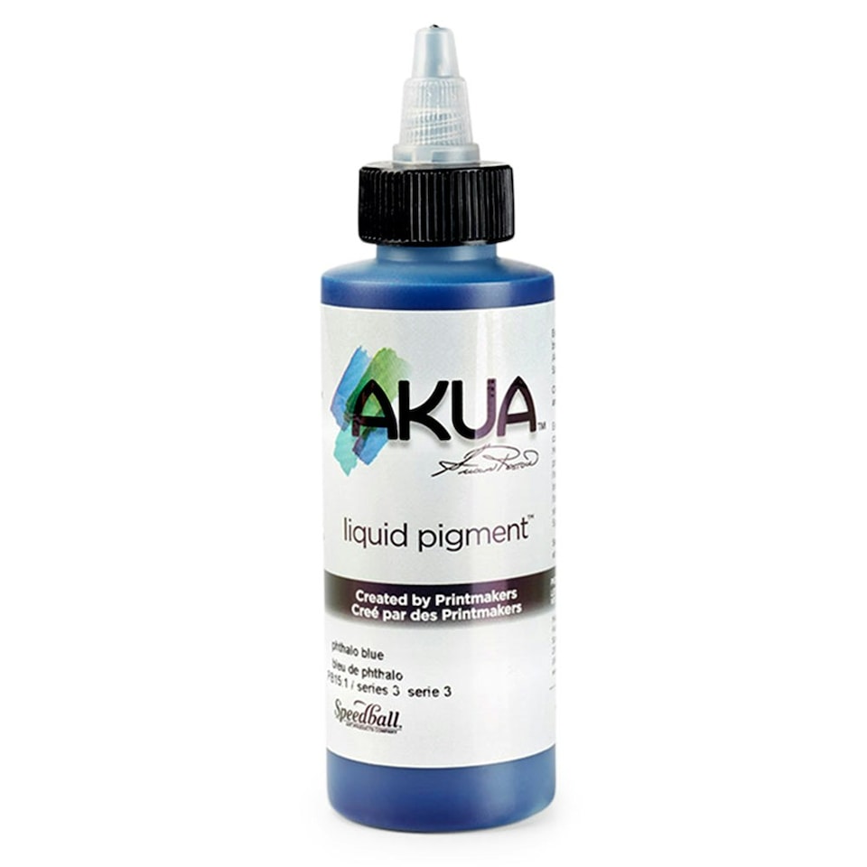 Speedball Akua Liquid Pigment, Phthalo Blue, 4oz