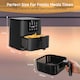image 3 of 5.5L Digital Air Fryer with Timer and Low Fat Oil Free Black
