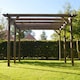 image 3 of Garden Pergola 6 Posts - Wood - L240 x W420 x H270 cm - Rustic Brown