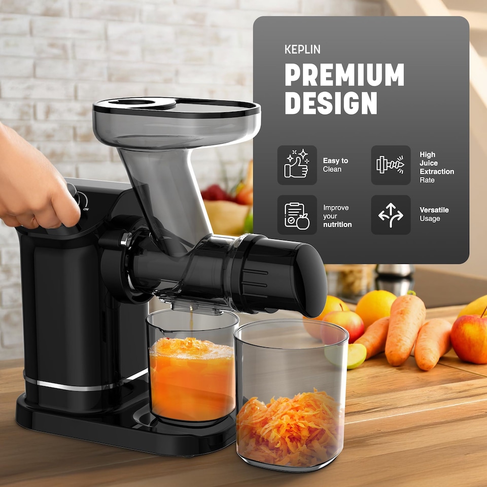 image 1 of Keplin Cold Press Slow Masticating Juicer 150W with 7 Stage Auger