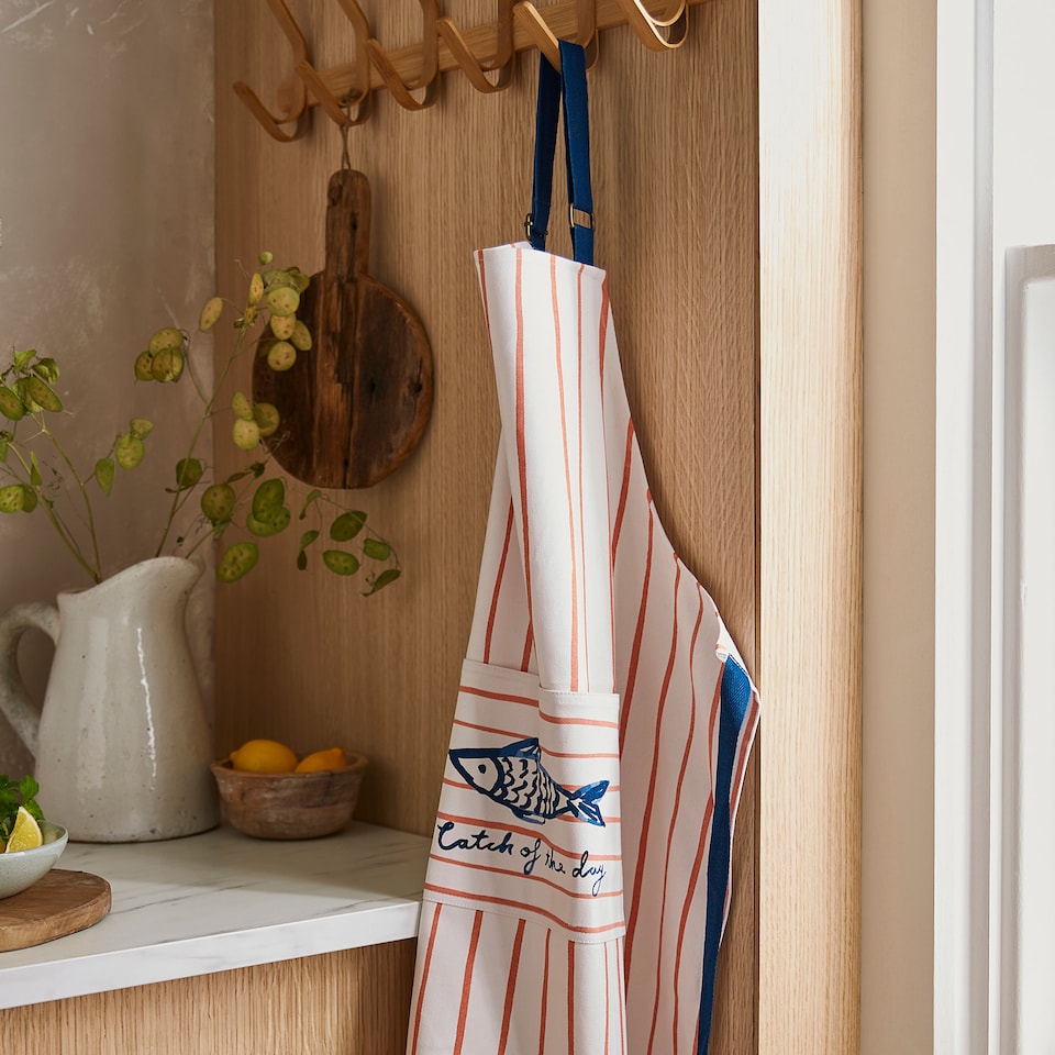 image 1 of Ulster Weavers Catch of the Day Apron - Cotton Multi