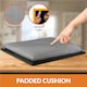 image 7 of GEEZY Brewhouse Design Wooden Lap Serving Tray with Bean Bag Cushion 44x34cm