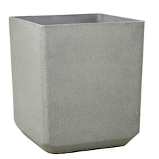 Primrose Volcanic Grey Square Outdoor Stone and Resin Composite Planter 48cm