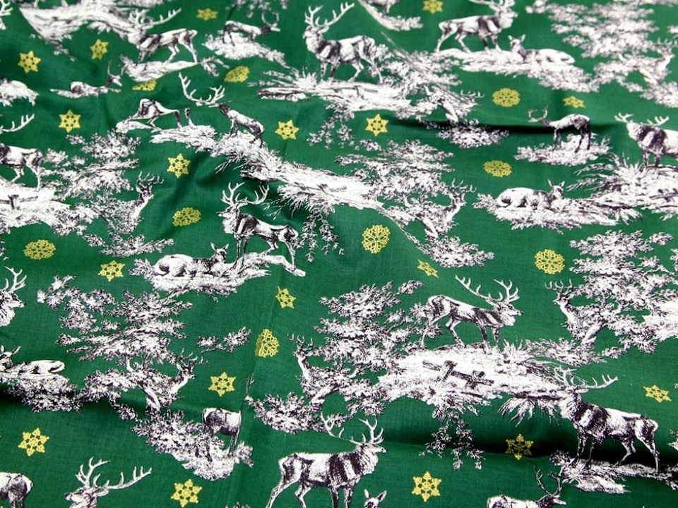 Green 100% Cotton Fabric for Bag Making, Dressmaking, Quilting, 135cm / 53" Wide - per metre
