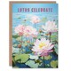 image 1 of Lotus Let Us Celebrate Wordplay Pond Flower Congratulations Card