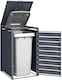 image 2 of Phoenix GB1168AAK Anthracite Single Wheelie Bin Store / Bin Storage