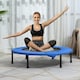 image 2 of HOMCOM Dia. 96cm Fitness Trampoline Exercise, Max Load 100 KG, Blue Black