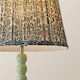 image 5 of ValueLights Bobbin Green Table Lamp Floral Pleated Shade