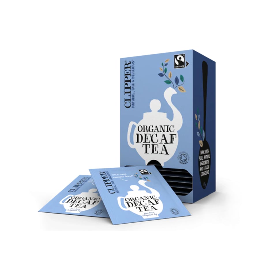 Organic Fairtrade Everyday Decaf Tea 25 Envelopes (Clipper) | Multi