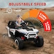 image 4 of AIYAPLAY 2 Seater 24V 7AH Ride on Truck w/ Spring Suspension, White