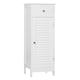 image 1 of Yaheetech Bathroom Kitchen Floor Storage Cabinet White White