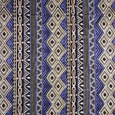 Blue Embroidered Lace Fabric for Dressmaking, 140cm / 55" Wide - per metre