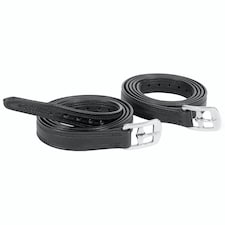 Shires Horse Stirrup Leathers - Black - 36in
