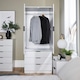 image 4 of Phoenix Wardrobe 2 Door 3 Drawers Bedroom Home Furniture Clothing Storage Shelf | White