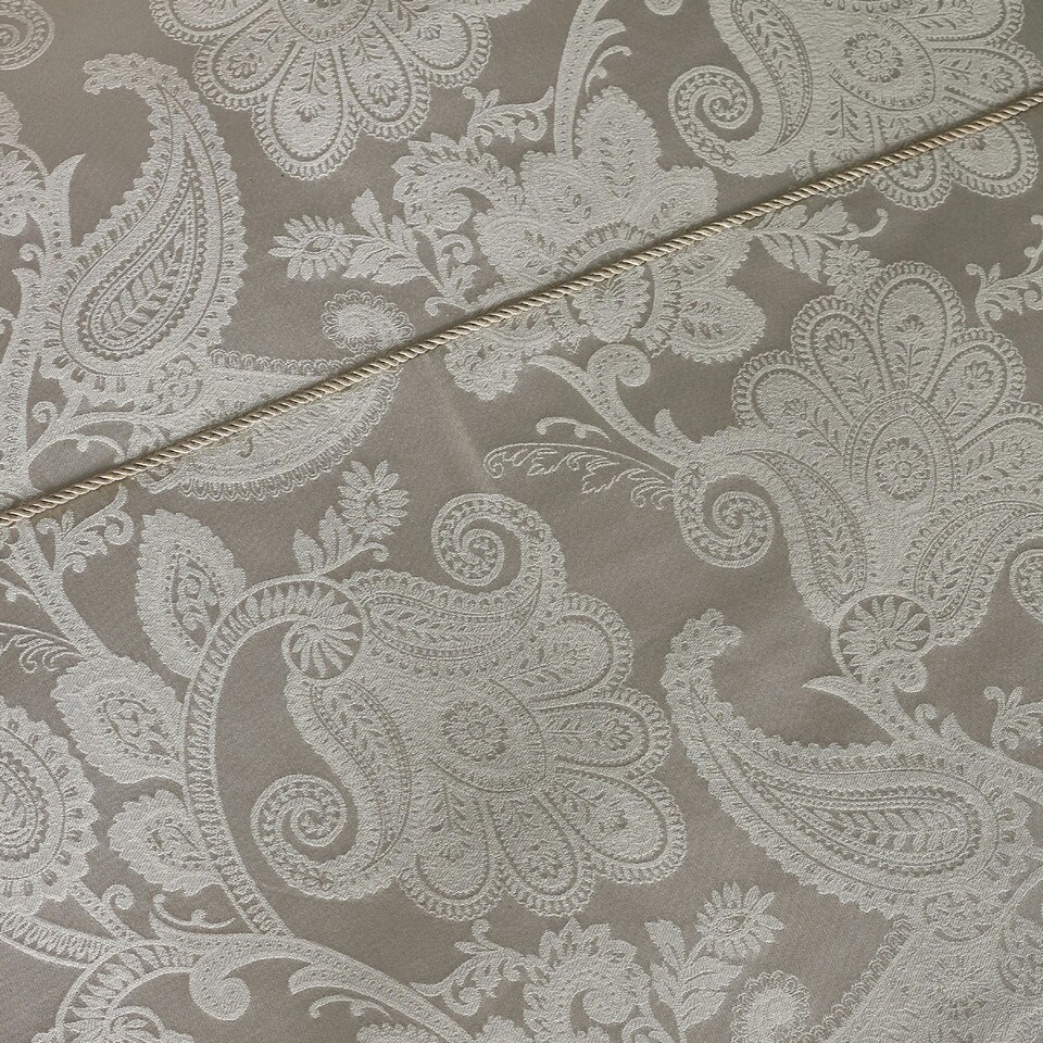 image 1 of Catherine Lansfield Opulent Jacquard Duvet Cover Set Champagne Gold | Gold | Champagne Gold | Super King