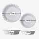 image 5 of Wm Bartleet & Sons Porcelain Round Pie Dish with Crinkle Crust Rim, Set of 2 White